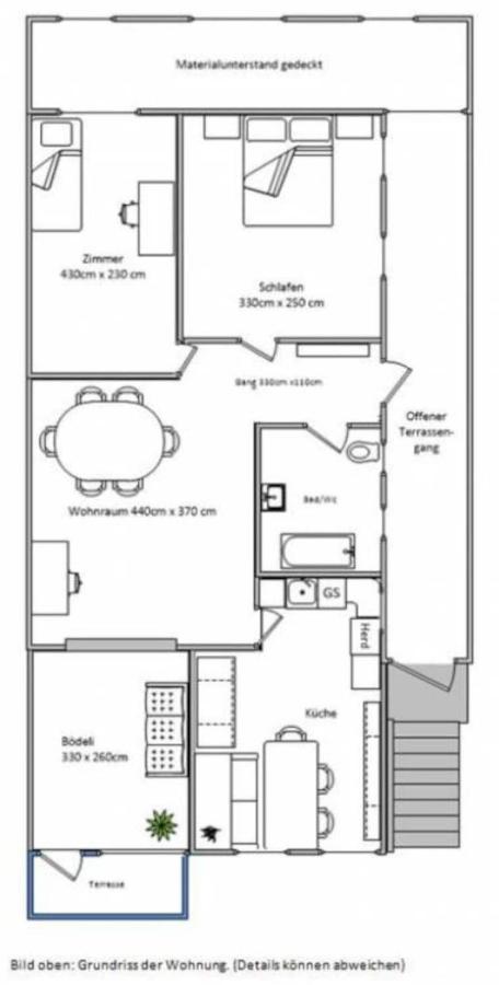 Schoene Ferienwohnung Mit Seeblick Thun Luaran gambar